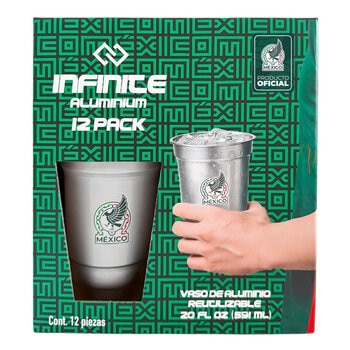 Infinite Vasos de Aluminio 12 pzas de 591 ml Infinite Vasos de Aluminio 12 pzas de 591 ml
