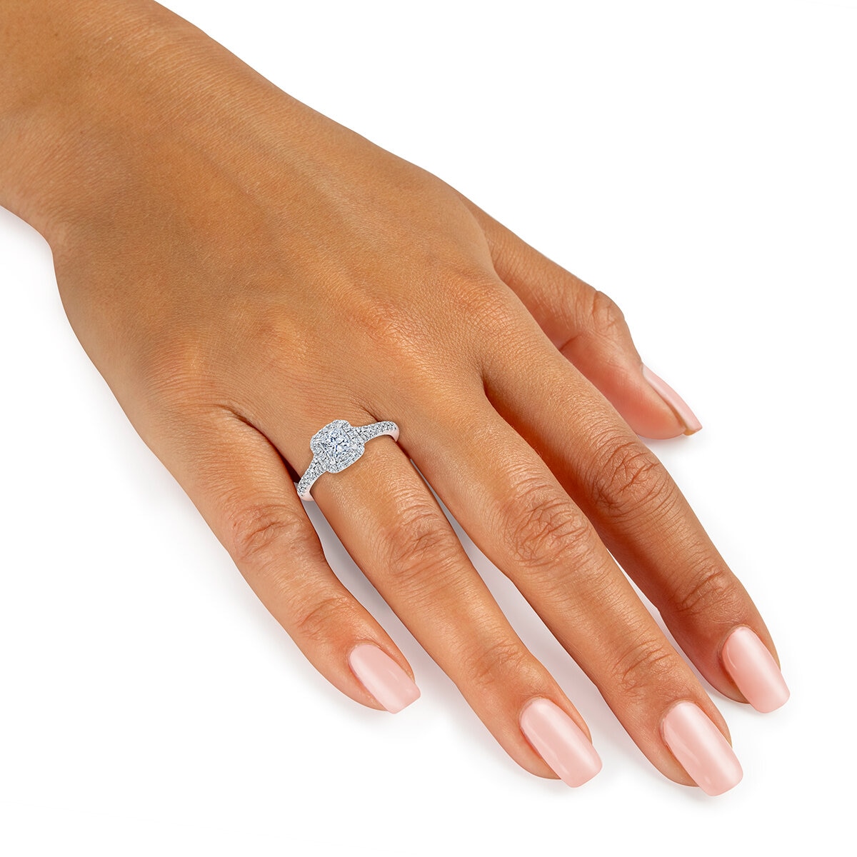 Anillo de Diamantes 1.00ctw, Oro Blanco de 14K