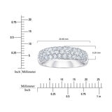 Anillo, 1.00ctw Diamantes, Oro Blanco de 14K