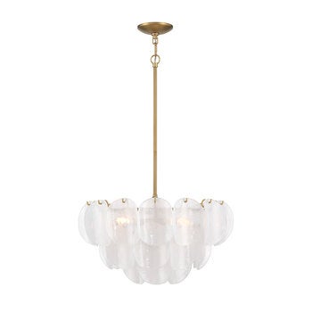 Empire Lighting, Lámpara Colgante con Pantallas de Vidrio Modelo Sutton Empire Lighting, Lámpara Colgante con Pantallas de Vidrio Modelo Sutton