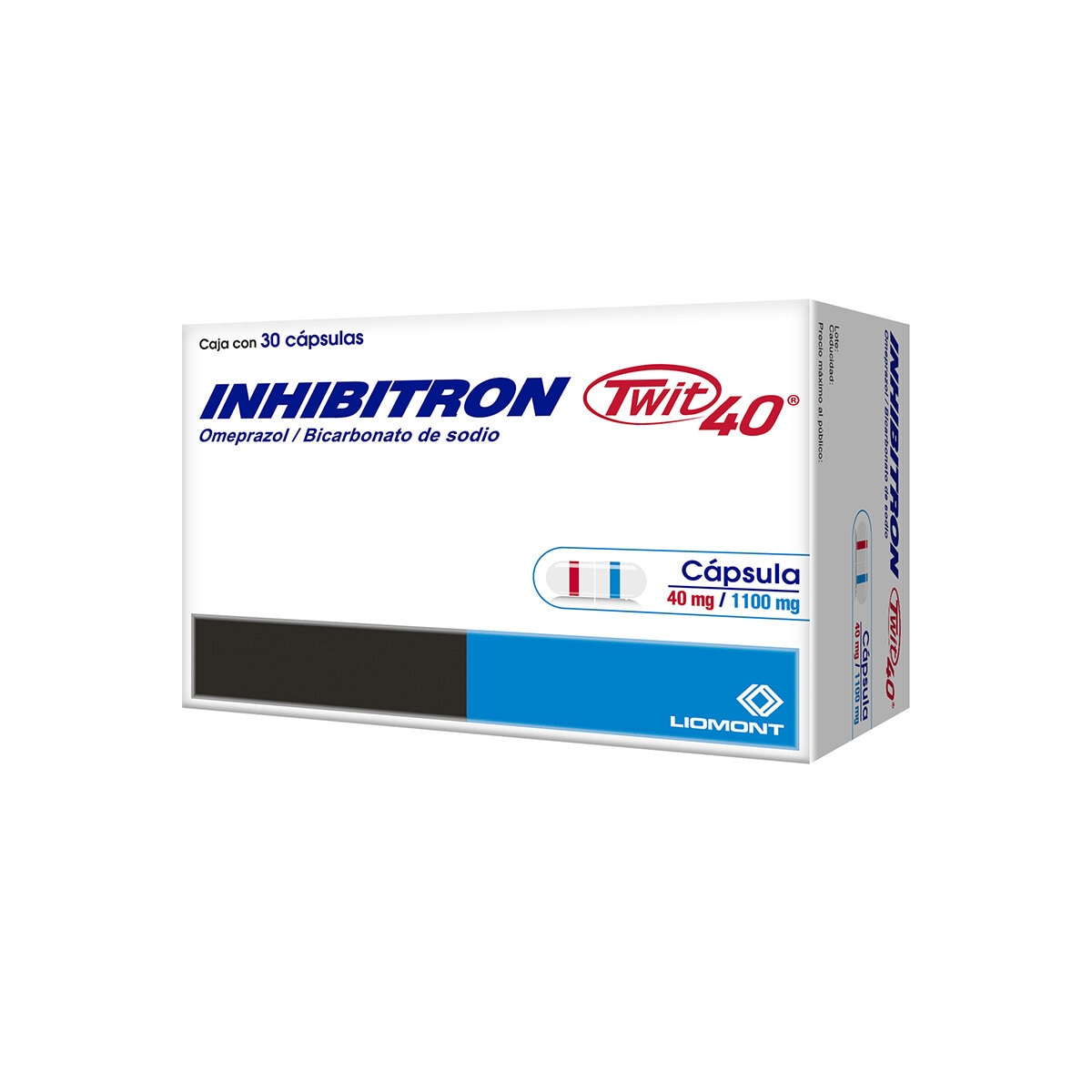 Inhibitron Twit 40mg/1100mg 30 Cápsulas