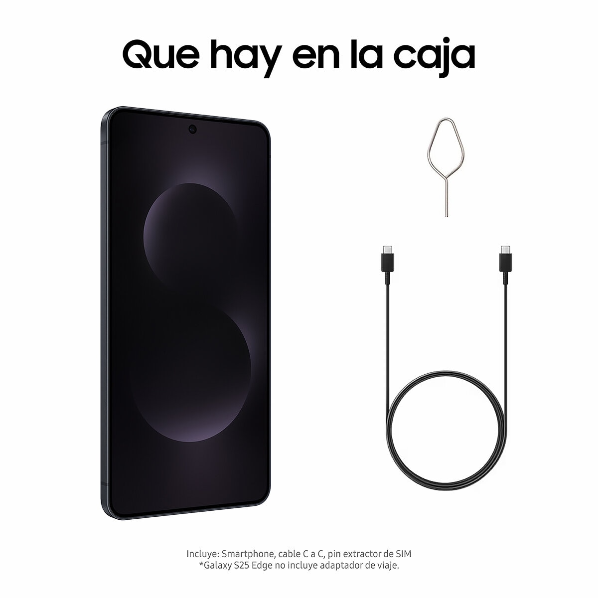 Samsung Galaxy S25 Edge 256GB Negro Titanio Samsung Galaxy S25 Edge 256GB Negro Titanio