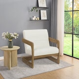 Thomasville, Silla de Tela con Base de Madera