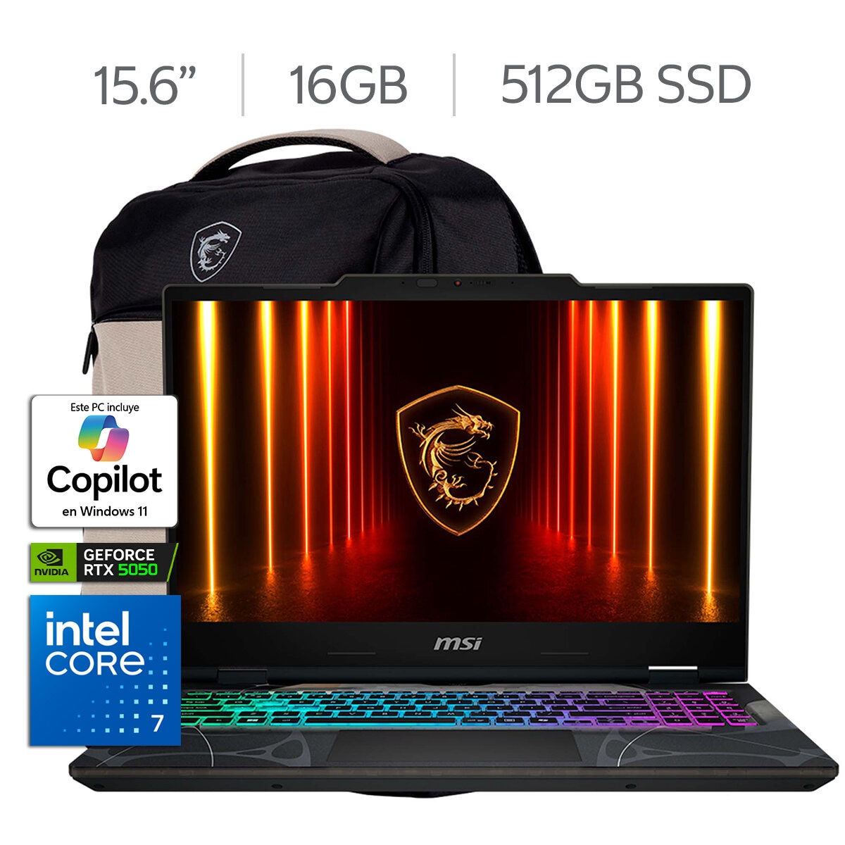 MSI Cyborg 15 Laptop Gaming 15.6" FHD Intel Core 7 16GB 512GB SSD MSI Cyborg 15 Laptop Gaming 15.6" FHD Intel Core 7 16GB 512GB SSD