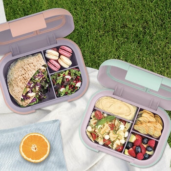 bentgo chill juego de lonchera con gel refrigerante 2 juegos, varios colores