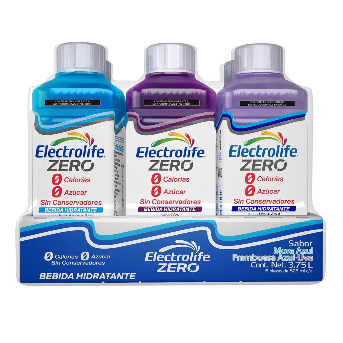Electrolife Zero 6 Piezas de 325 ml c/u Electrolife Zero 6 Piezas de 325 ml c/u