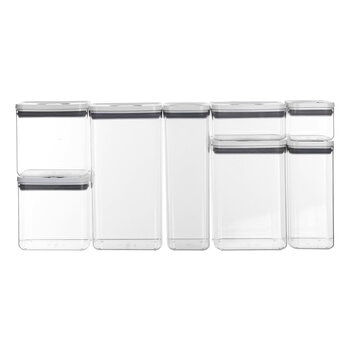 AG Box, Set de 8 Contenedores de Alimentos, DIferentes Capacidades, con Cierre Giratorio AG Box, Set de 8 Contenedores de Alimentos, DIferentes Capacidades, con Cierre Giratorio