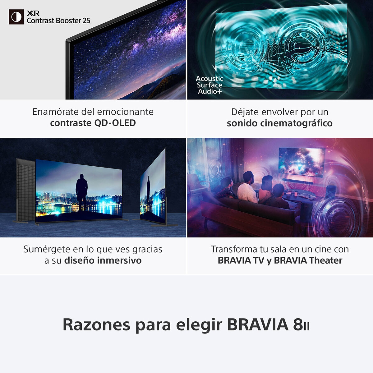 Sony Pantalla 65" BRAVIA 8 II OLED 4K Google TV Sony Pantalla 65" BRAVIA 8 II OLED 4K Google TV