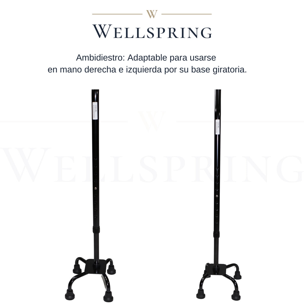 Wellspring Bastón de 4 apoyos