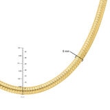 Cadena Tubogas, 45.72cm, Oro Amarillo 14K Cadena Tubogas, 45.72cm, Oro Amarillo 14K