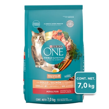 Purina One Alimento para Gato con Pollo y Salmón 7 Kg