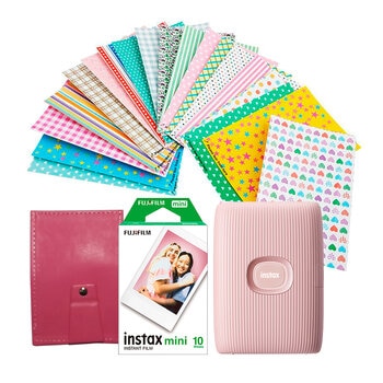 Fujifilm Bundle Impresora Instax Mini Link Rosa