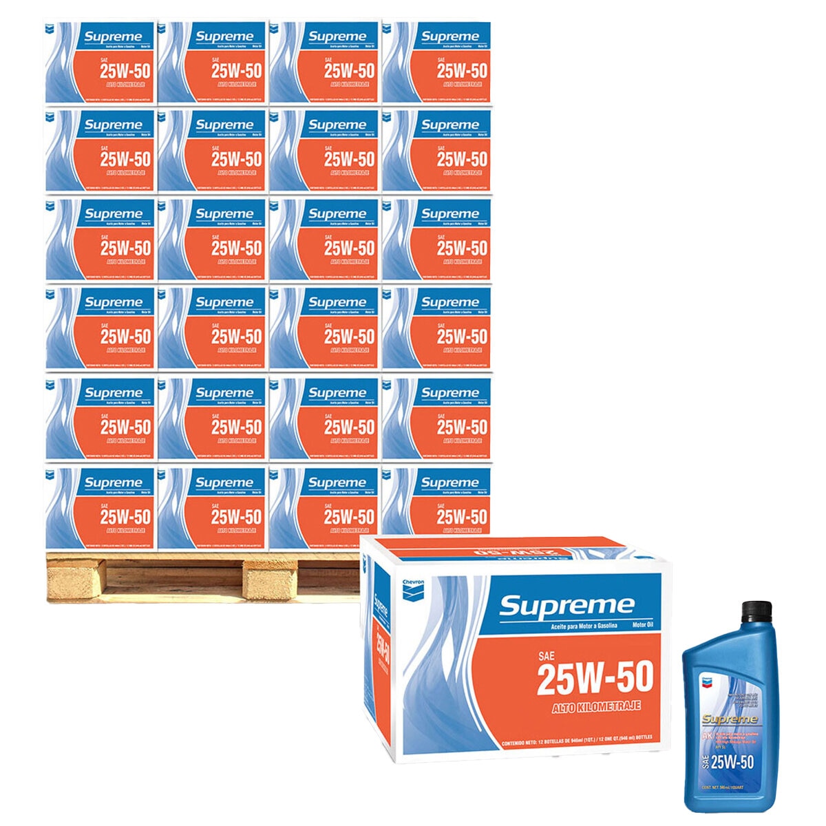 Chevron Aceite AK 25W50 84 cajas