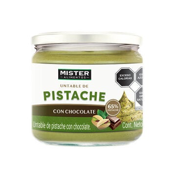 Mister Untable de Pistache con Chocolate 320 gr Mister Untable de Pistache con Chocolate 320 gr