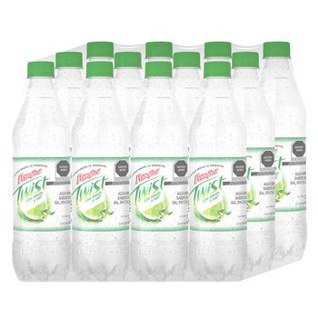 Peñafiel Twist Agua Mineral Sabor Limón 12 pzas de 600 ml Peñafiel Twist Agua Mineral Sabor Limón 12 pzas de 600 ml