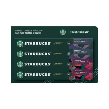 Starbucks Cápsulas Nespresso, 40 Cápsulas Café Espresso Roast y Verona Starbucks Cápsulas Nespresso, 40 Cápsulas Café Espresso Roast y Verona