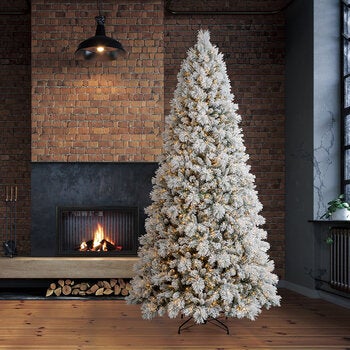 Árbol de Navidad Nevado Pre-Iluminado 2.7m con 1,780 Luces Radiant Micro LED Árbol de Navidad Nevado Pre-Iluminado 2.7m con 1,780 Luces Radiant Micro LED