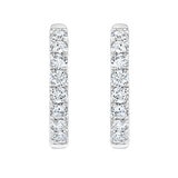 Aretes, Arracadas de Diamantes 0.35ctw, Oro Blanco 14K Aretes, Arracadas de Diamantes 0.35ctw, Oro Blanco 14K