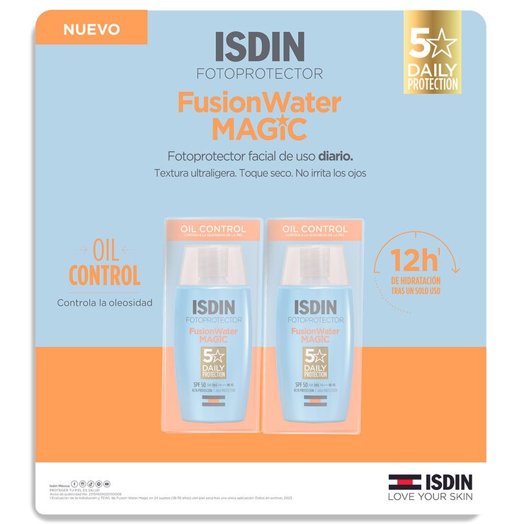 ISDIN Fusion Water 50ML SPF 50 2 pzas