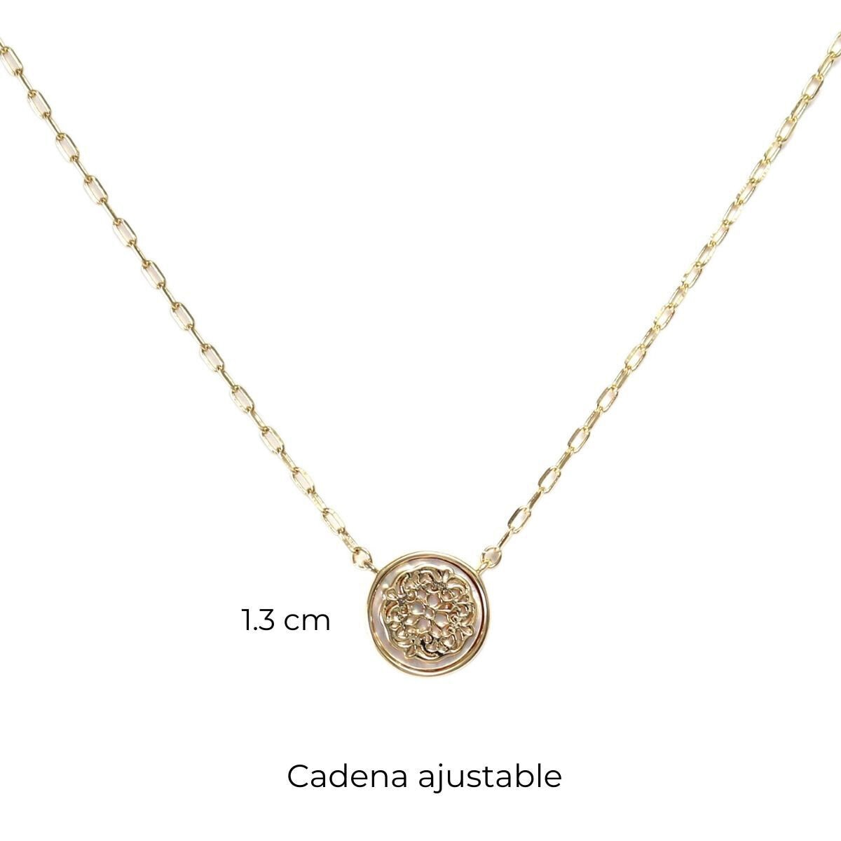 Mayfer, Juego de Mandalas, Collar y Aretes en Aleación de Metal Mayfer, Juego de Mandalas, Collar y Aretes en Aleación de Metal