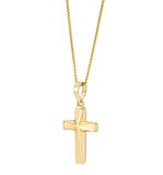 Dije de Cruz, Reversible, Oro Amarillo 14K Dije de Cruz, Reversible, Oro Amarillo 14K