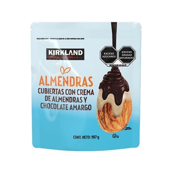 Kirkland Signature Almendras Cubiertas con Crema de Almendras y Chocolate Amargo 907 g