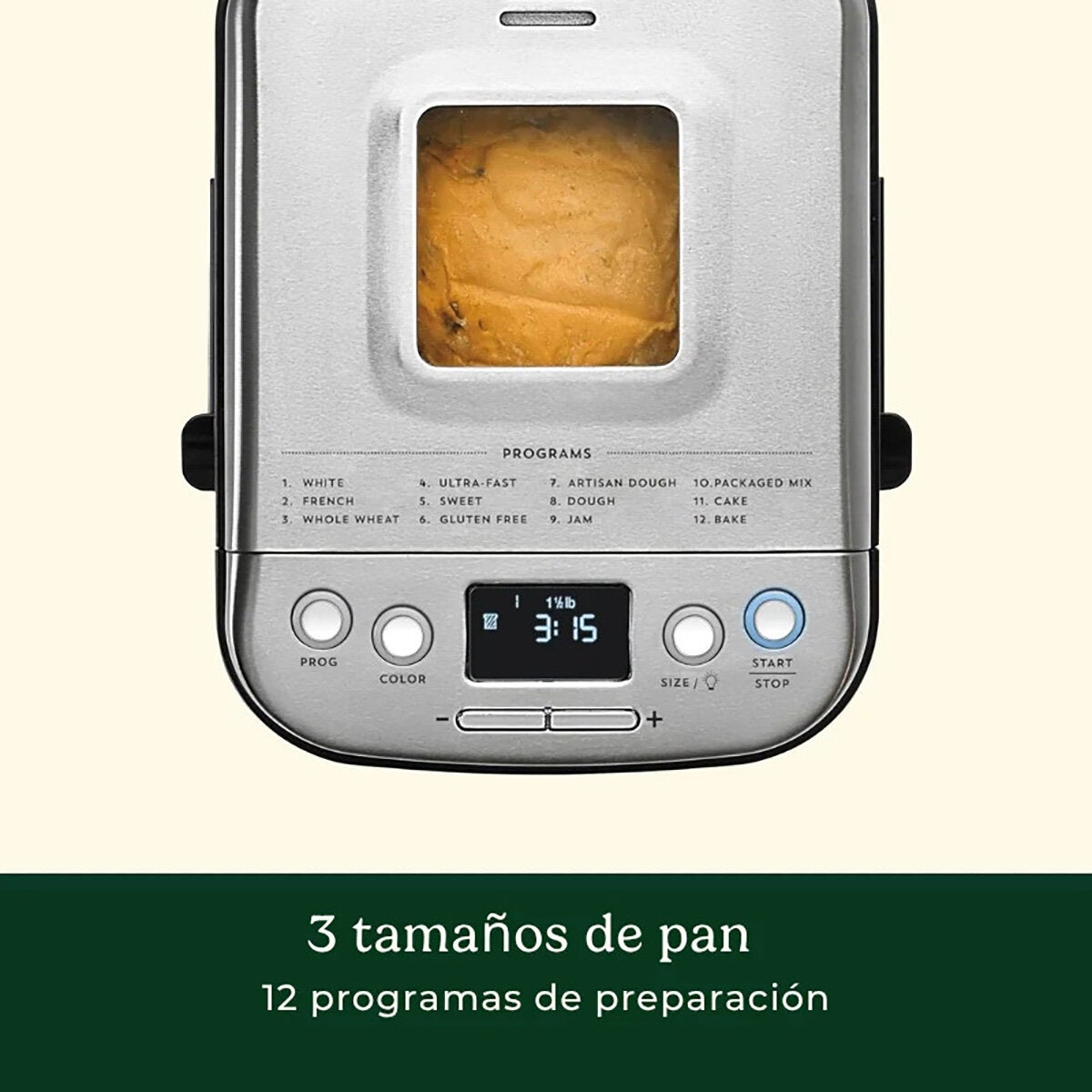 Cuisinart, Máquina para pan compacta Cuisinart, Máquina para pan compacta