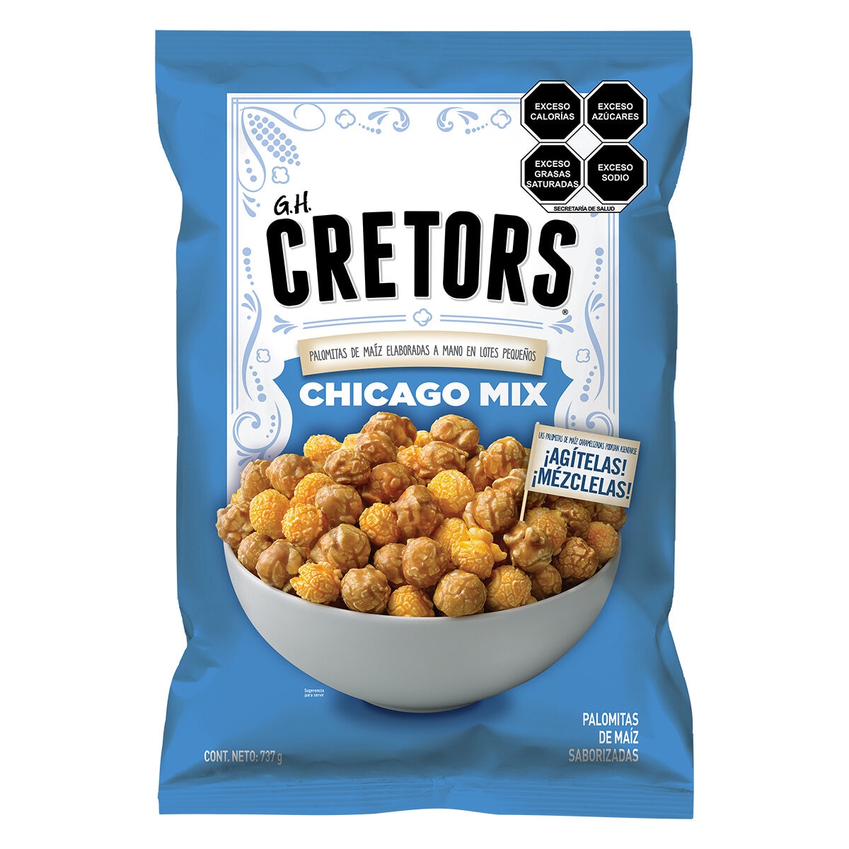 G.H Cretors Palomitas de Maíz Sabor Caramelo y Queso Chicago Mix 737 g G.H Cretors Palomitas de Maíz Sabor Caramelo y Queso Chicago Mix 737 g