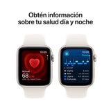 Apple Watch SE (GPS) Caja de aluminio Blanco estrella 44mm con Correa deportiva Blanco estrella M/L