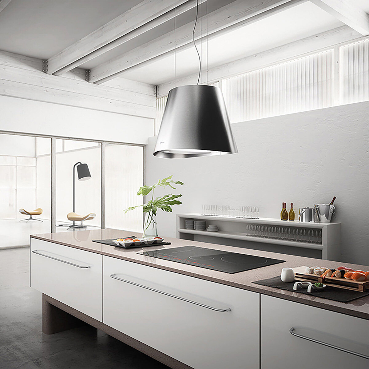 Elica Campana de Isla 50cm Elica Campana de Isla 50cm