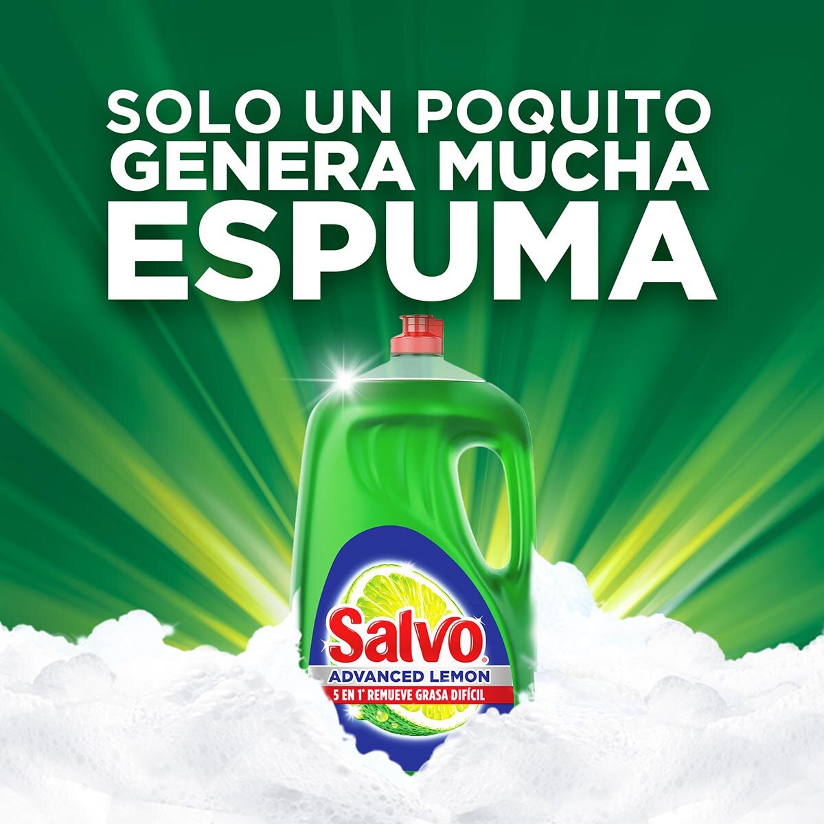 Salvo Advanced Lemon Detergente Líquido para Trastes 2.6 l Salvo Advanced Lemon Detergente Líquido para Trastes 2.6 l