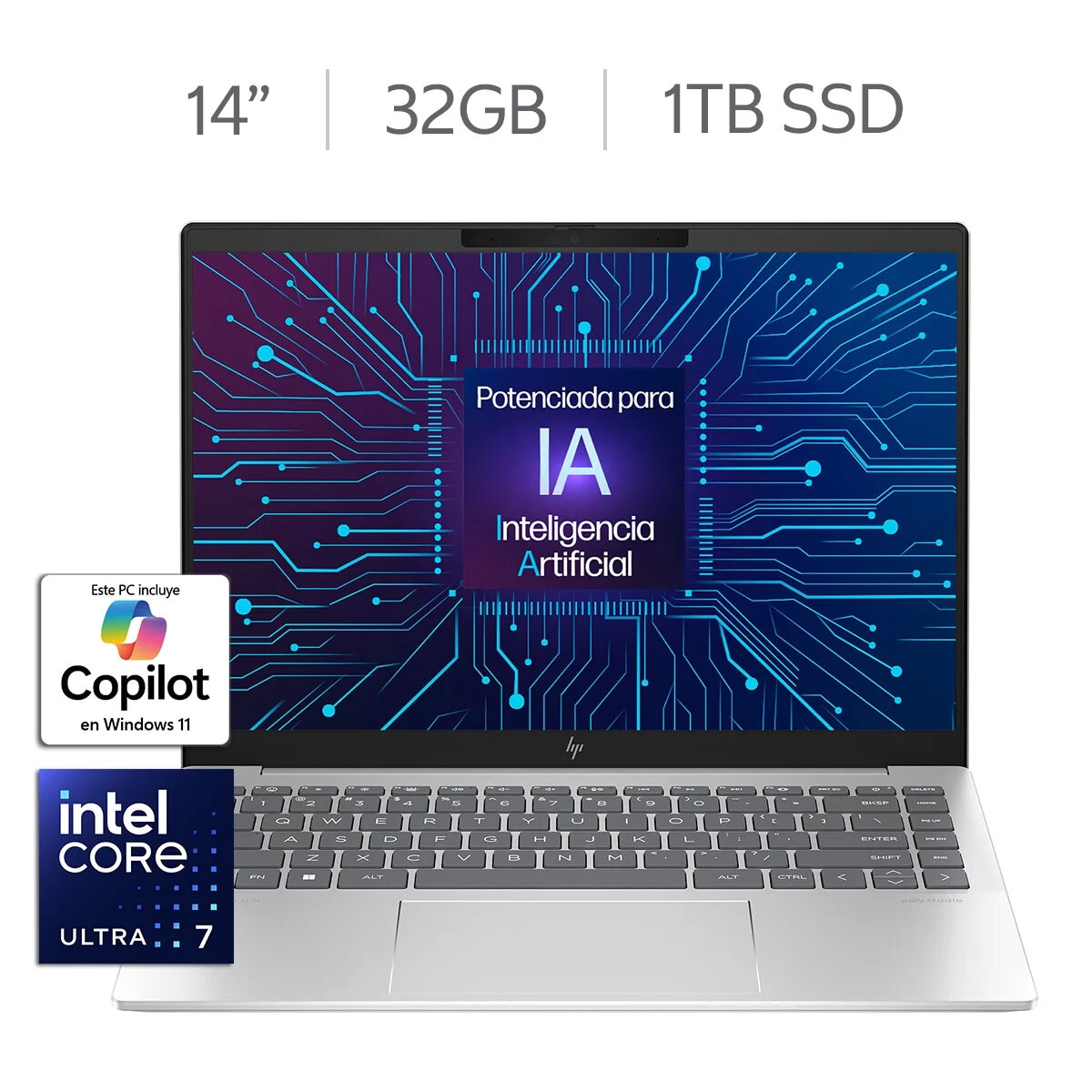 HP Pavilion Plus 14-ew1002la Laptop 14" OLED Intel Core Ultra 7 32GB 1TB HP Pavilion Plus 14-ew1002la Laptop 14" OLED Intel Core Ultra 7 32GB 1TB