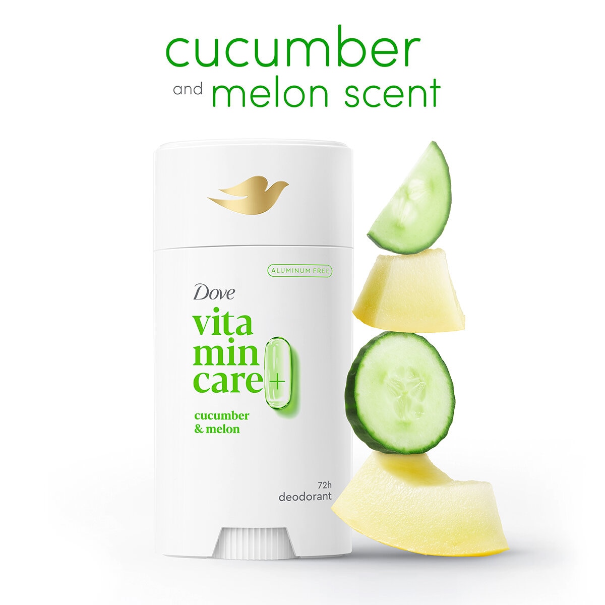Dove Desodorante Vitamin Care Pepino y Melon 3 pzas de 74 g Dove Desodorante Vitamin Care Pepino y Melon 3 pzas de 74 g