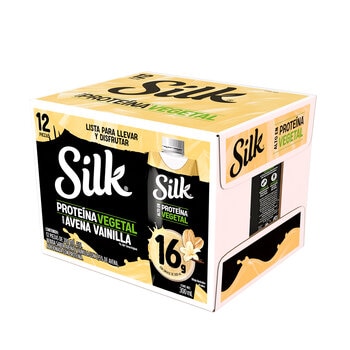 Silk Bebida con Proteína Sabor Avena y Vainilla 12/300 ml Silk Bebida con Proteína Sabor Avena y Vainilla 12/300 ml