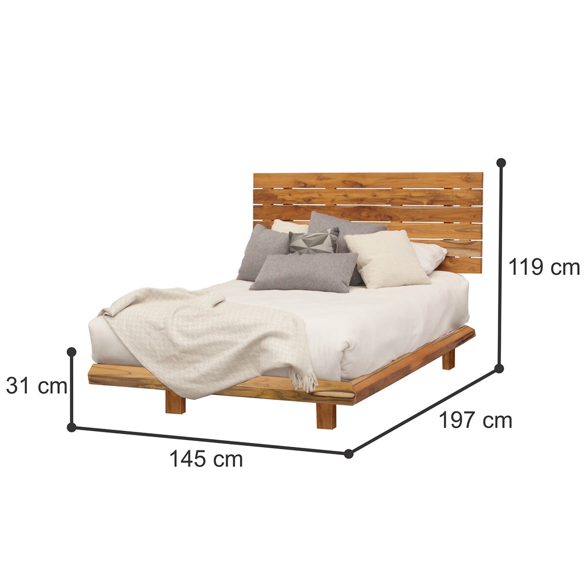 Skanor Muebles, Rimini, Cama Matrimonial Skanor Muebles, Rimini, Cama Matrimonial