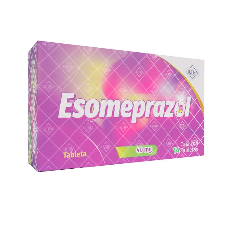 Esomeprazol 40 mg con 14 tabletas Esomeprazol 40 mg con 14 tabletas