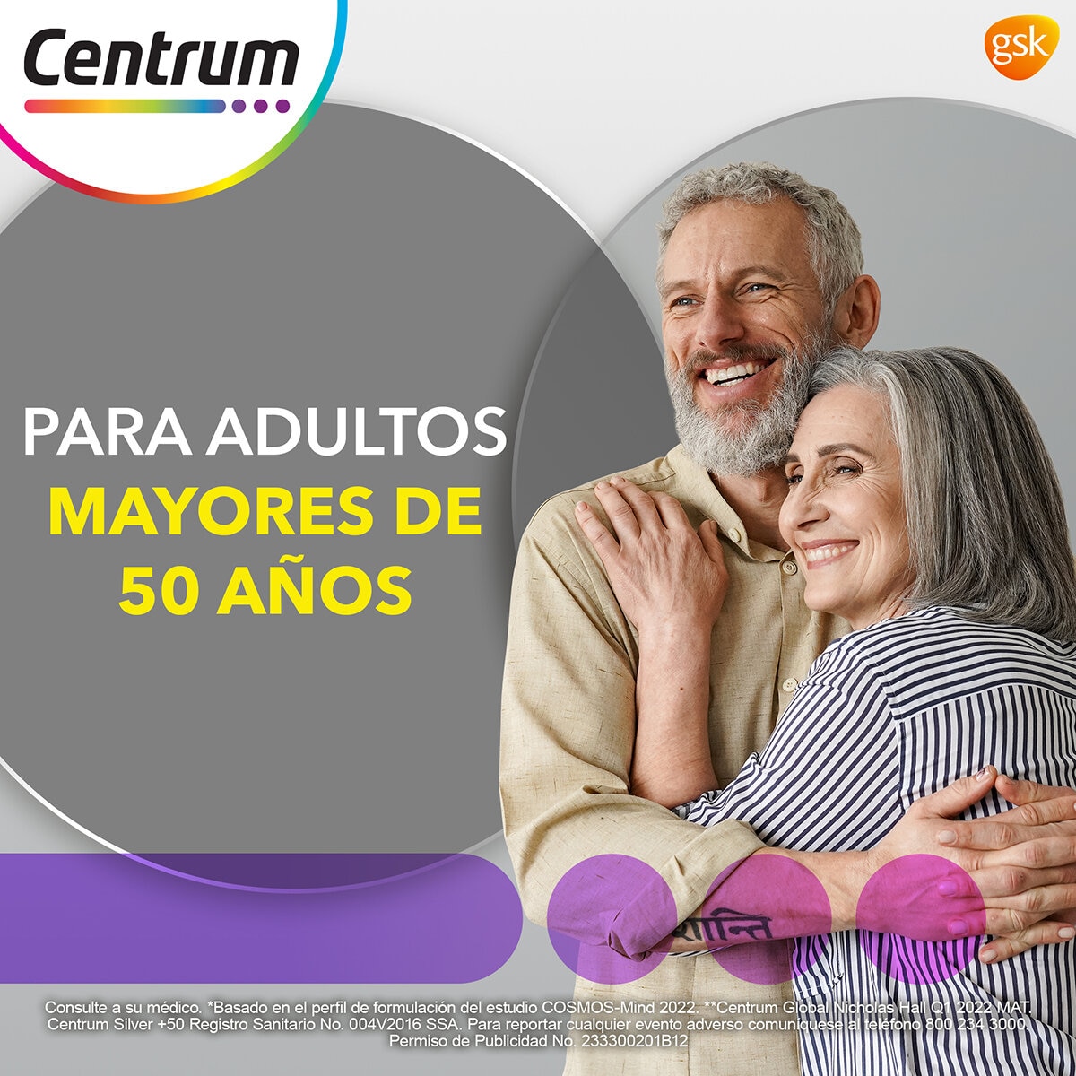 Multivitaminico Centrum Silver 2pack 100 tabletas c/u