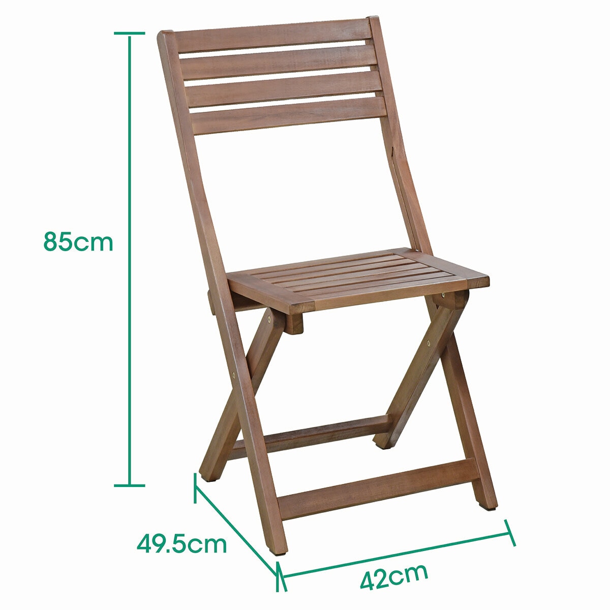 Alltrade, Set Bistro de Madera de Acacia plegable, 3 piezas Alltrade, Set Bistro de Madera de Acacia plegable, 3 piezas