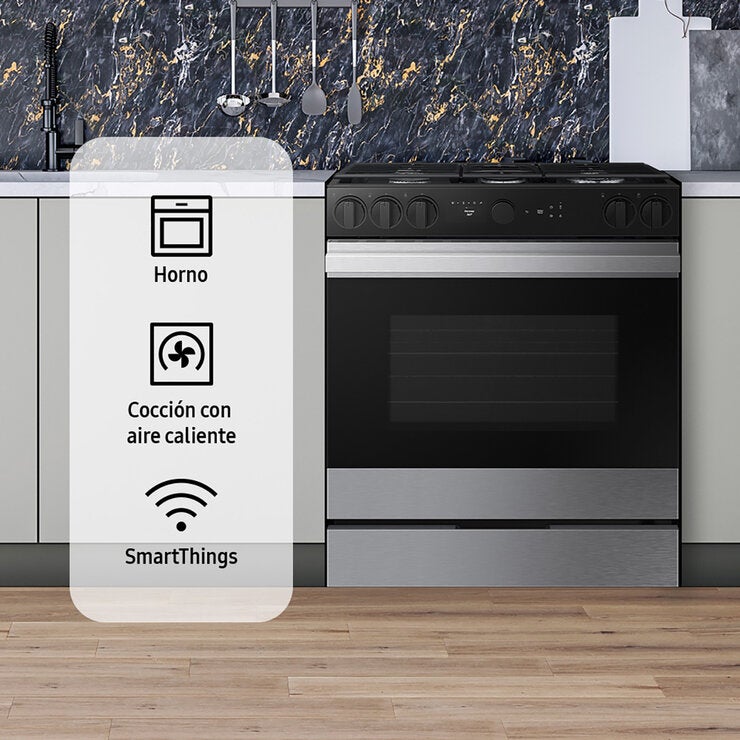 Samsung Estufa de piso Bespoke 30" Gris Samsung Estufa de piso Bespoke 30" Gris