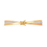 Brazalete, Oro Amarillo, Blanco y Rosa de 14K