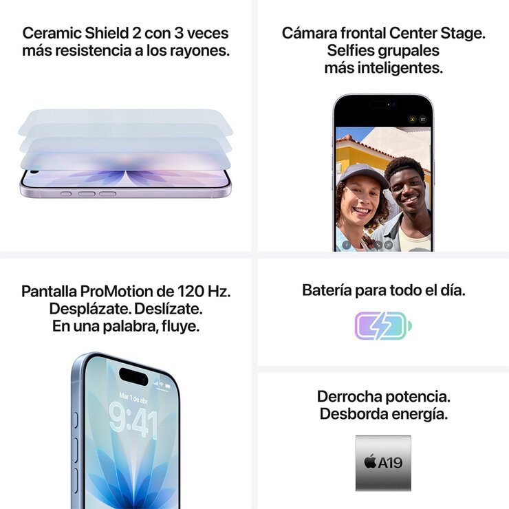 Apple iPhone 17 256GB Azul Neblina Apple iPhone 17 256GB Azul Neblina