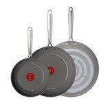 T-FAL Juego de 3 Sartenes de Cerámica con Recubrimiento Antiadherente T-FAL Juego de 3 Sartenes de Cerámica con Recubrimiento Antiadherente
