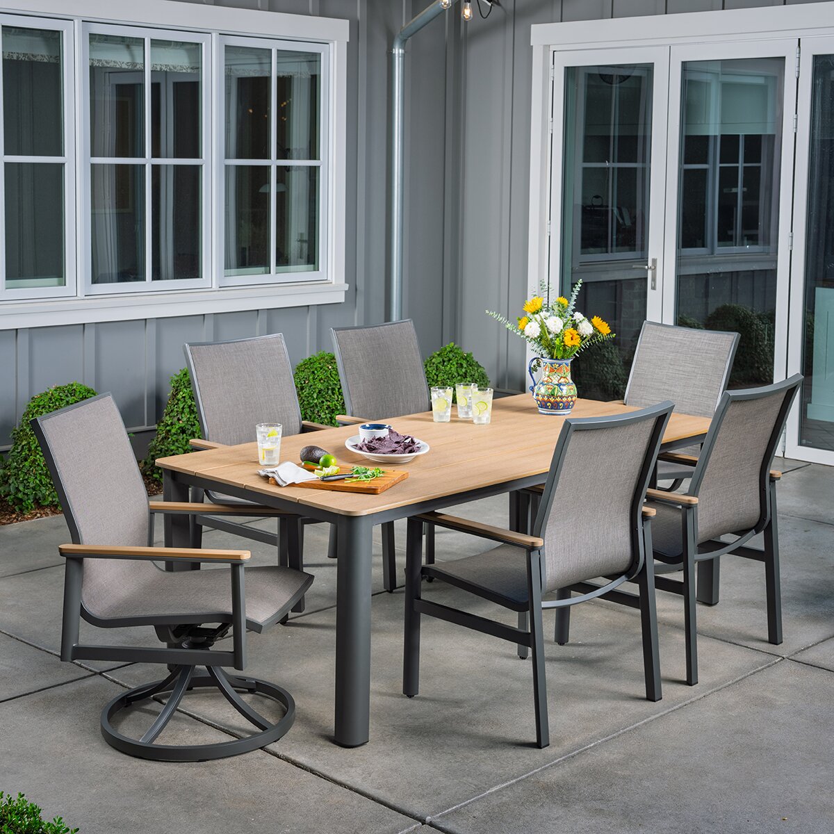 SunVilla, Sara comedor para patio de 7 piezas SunVilla, Sara comedor para patio de 7 piezas