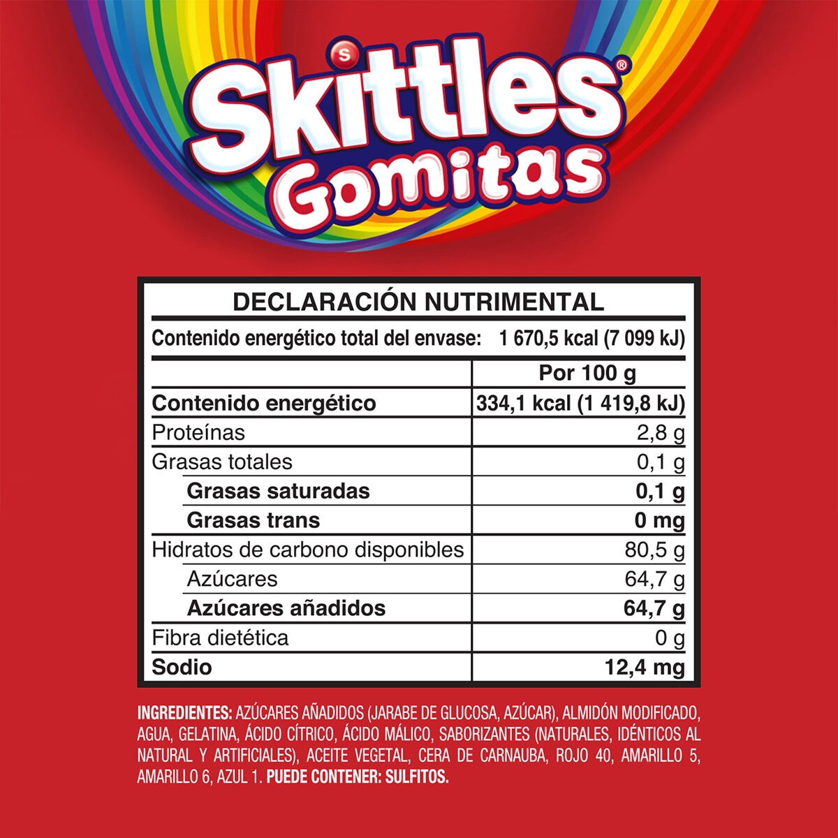 Skittles Gomitas de Dulce Sabores Frutales 10 pzas de 50g Skittles Gomitas de Dulce Sabores Frutales 10 pzas de 50g