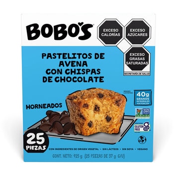 Bobo's Pastelitos de Avena con Chispas de Chocolate 925g