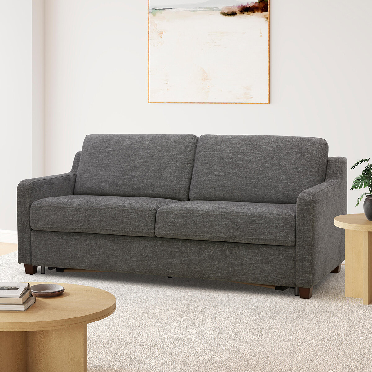 Aiden & Ivy, Sofá Cama de Tela Tamaño Queen Aiden & Ivy, Sofá Cama de Tela Tamaño Queen