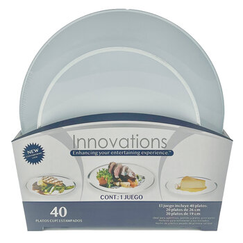 Innovations Platos Desechables 40 pzs