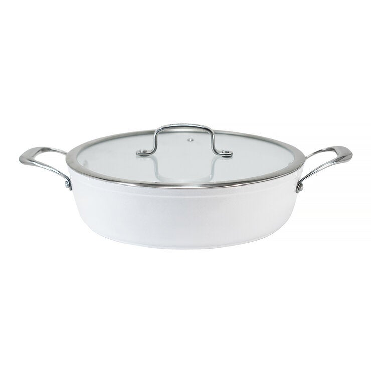 Westinghouse, Arrocera 28 cm de Cerámica Blanca, Acero Inoxidable Westinghouse, Arrocera 28 cm de Cerámica Blanca, Acero Inoxidable