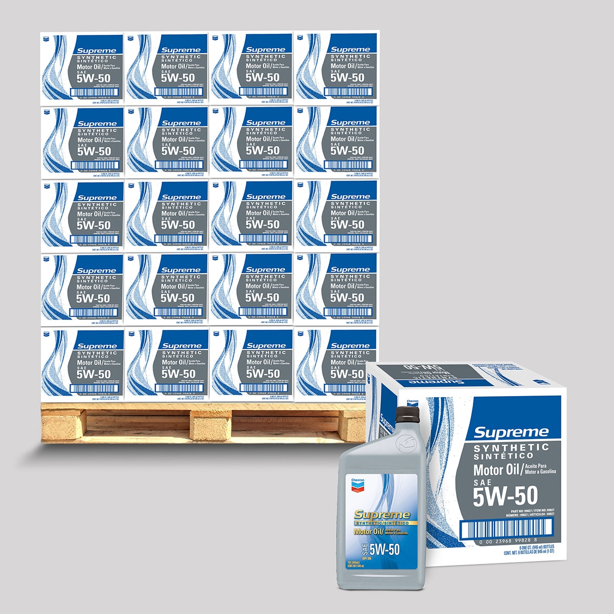 Chevron Aceite sintético 5W50 75 cajas