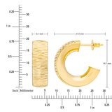 Arracadas, Oro Amarillo de 14K